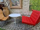 Vintažinis mid century Space Age kavos staliukas - nuotraukos Nr. 8