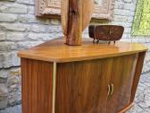 Vintažinė mid century riešuto kampinė spintelė - nuotraukos Nr. 14