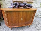 Vintažinė mid century riešuto kampinė spintelė - nuotraukos Nr. 38