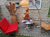 Vintažinė mid century autorinė odinė laikraštinė - nuotraukos Nr. 23