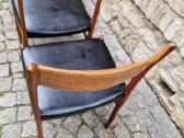 Vintažinės Mid Century tikmedžio/odos kėdės - nuotraukos Nr. 19