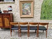 Vintažinės Mid Century tikmedžio/odos kėdės - nuotraukos Nr. 27