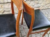 Vintažinės Mid Century tikmedžio/odos kėdės - nuotraukos Nr. 29