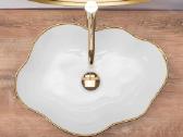 Naujas vonios praustuvas Rea Pearl Gold Edge - nuotraukos Nr. 3