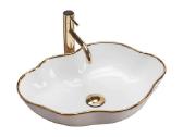 Naujas vonios praustuvas Rea Pearl Gold Edge - nuotraukos Nr. 4