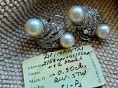 Sertifikuoti auskarai su 0.90ct deimantais