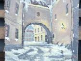 Vintažiniai paveikslai. Vilnius. Drobė. - nuotraukos Nr. 3