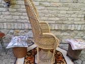 Vintažinis Boho st .pintas krėslas - nuotraukos Nr. 6