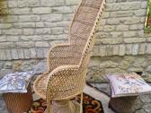Vintažinis Boho st .pintas krėslas - nuotraukos Nr. 7