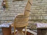 Vintažinis Boho st .pintas krėslas - nuotraukos Nr. 11