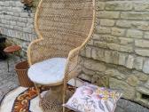 Vintažinis Boho st .pintas krėslas - nuotraukos Nr. 23