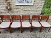 Vintažinės mid century tikmedžio kėdės - nuotraukos Nr. 3