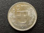 (394) 5 frankai 1966m. Šveicarija sidabras 835 unc