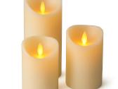 LED žvakės -šiltas atspalvis, įvairūs kiekiai - nuotraukos Nr. 3