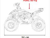 Benzininis keturratis Desert Storm 125cc - nuotraukos Nr. 2