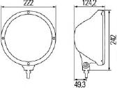 Halogenas Hella Rally 3003 Chrome desingn ring - nuotraukos Nr. 4