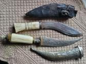 Vintažiniai rankų darbo peiliai su kaulo rankena - nuotraukos Nr. 17