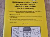 Matematikos brandos egzamino užduočių pavyzdžiai