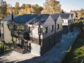 Darbas prie skydinių karkasinių namų Norvegijoje