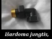 Nerūdijančio plieno gyvatukas, juodas - nuotraukos Nr. 2