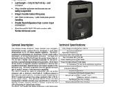 Electro Voice Sb121 12 Passive Subwoofer - nuotraukos Nr. 4