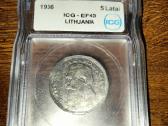 5 litai 1936m