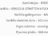 Naujos Žoliapjovės Rider Trimeris Demon Turbo - nuotraukos Nr. 7
