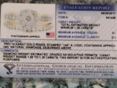 14k dvigubas sužieduotuvių žiedas su deimantais - nuotraukos Nr. 8