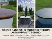 Šulinio Dangčiai Iš Teracinio Arba Paprasto Betono - nuotraukos Nr. 3