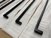 Baldines Metalines Juodos Matines Rankeneles 327mm