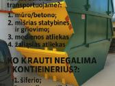Statybinių konteinerių nuoma šiukšlėms