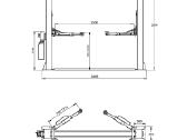 Sm-4000+ 2 kolonų keltuvas 4000kg Smart Equipment - nuotraukos Nr. 4