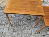 Vintažiniai mid century riešutmedžio staliukai - nuotraukos Nr. 5