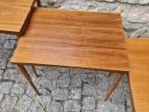 Vintažiniai mid century riešutmedžio staliukai - nuotraukos Nr. 7
