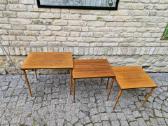 Vintažiniai mid century riešutmedžio staliukai - nuotraukos Nr. 8