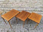 Vintažiniai mid century riešutmedžio staliukai - nuotraukos Nr. 9