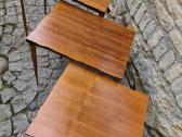 Vintažiniai mid century riešutmedžio staliukai - nuotraukos Nr. 13