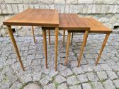 Vintažiniai mid century riešutmedžio staliukai - nuotraukos Nr. 16