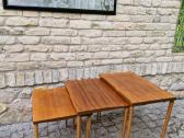 Vintažiniai mid century riešutmedžio staliukai - nuotraukos Nr. 25