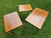 Vintažiniai mid century riešutmedžio staliukai - nuotraukos Nr. 35