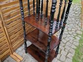 Vintažinė mid century medžio masyvo etažerė - nuotraukos Nr. 8