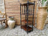 Vintažinė mid century medžio masyvo etažerė - nuotraukos Nr. 11