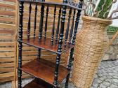 Vintažinė mid century medžio masyvo etažerė - nuotraukos Nr. 18