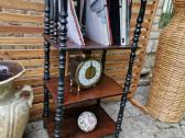 Vintažinė mid century medžio masyvo etažerė - nuotraukos Nr. 25