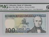 Lietuva 100 Litų (1994) s/n Saa0000330 Pmg 64