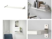 Ikea balta sieninė lentyna 20 x 80 nauja