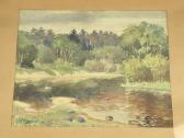 Autorius "сниедзе Кале" (Popierius akvarelė), 1947 - nuotraukos Nr. 2