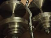 2 hanteliai po 50kg + bicepso grifas - nuotraukos Nr. 2