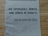 Knyguką apsaugos karys turi žinoti ir vykdyti 1937