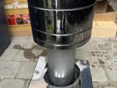 Kaminas D150 Inox su tvirtinimo plokste ir jungtim - nuotraukos Nr. 2